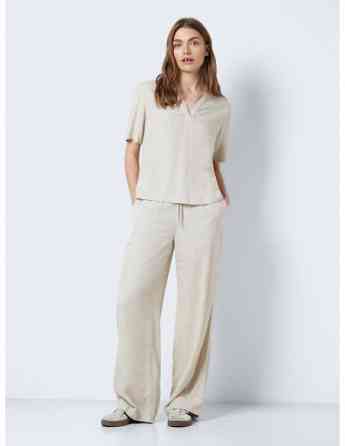 Noisy May - NMLEILANI S/S POLO TOP WVN NOOS Tbilisi