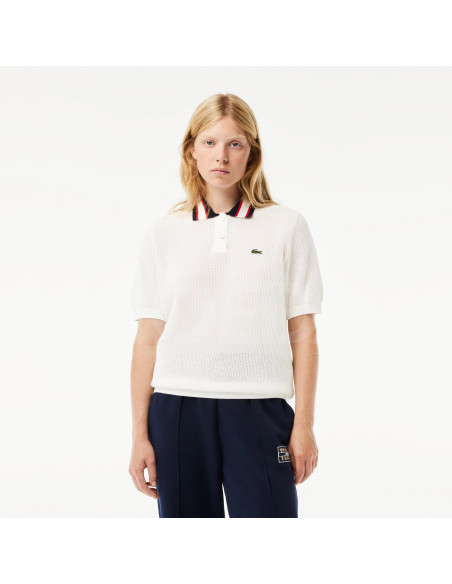 Lacoste - Short Sleeved Polo Neck Cotton Sweater Tbilisi - photo 1