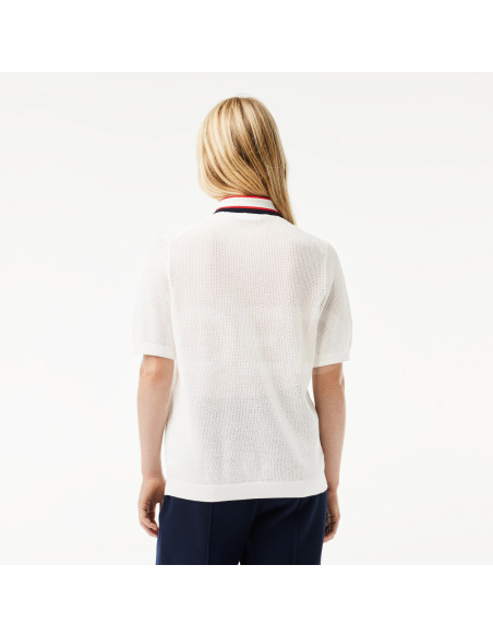Lacoste - Short Sleeved Polo Neck Cotton Sweater Tbilisi - photo 2