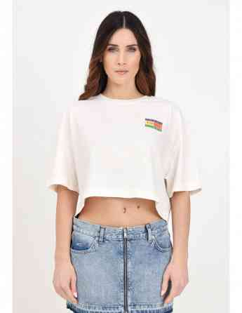 Tommy Jeans - TJW OVS CRP SUMMER FLAG TEE Tbilisi