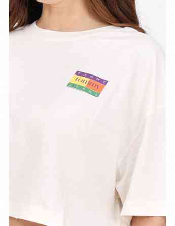 Tommy Jeans - TJW OVS CRP SUMMER FLAG TEE Tbilisi