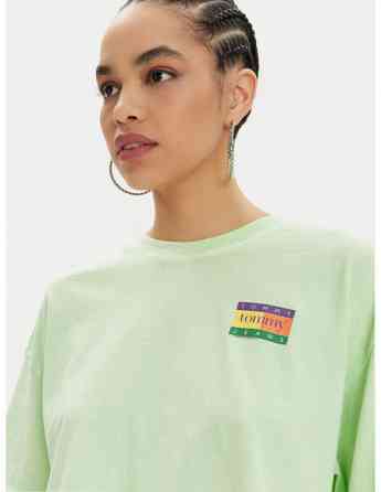 Tommy Jeans - TJW OVS CRP SUMMER FLAG TEE Tbilisi