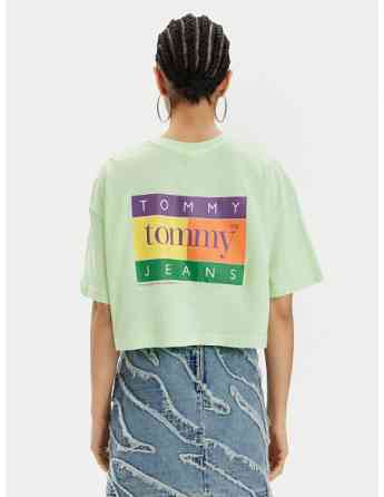 Tommy Jeans - TJW OVS CRP SUMMER FLAG TEE Tbilisi