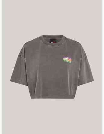 Tommy Jeans - TJW OVS CRP SUMMER FLAG TEE Tbilisi