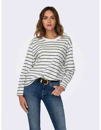 ONLY - ONLLAURA L/S BOXY STRIPE TOP JRS Tbilisi