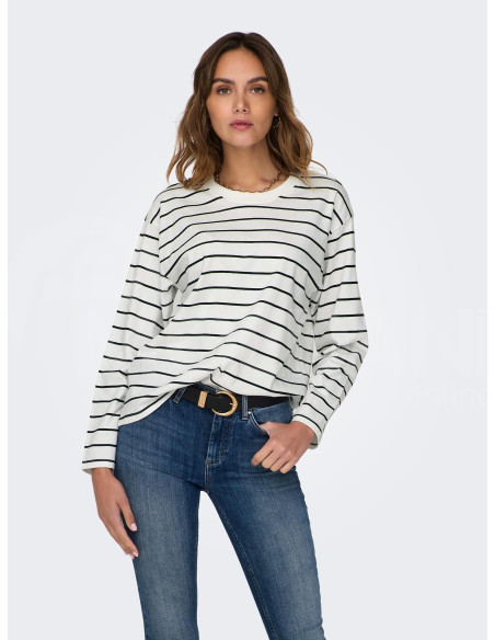 ONLY - ONLLAURA L/S BOXY STRIPE TOP JRS Tbilisi - photo 1