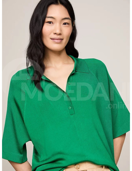 Tommy Hilfiger - RIB OVERSIZED POLO SWEATER თბილისი - photo 4