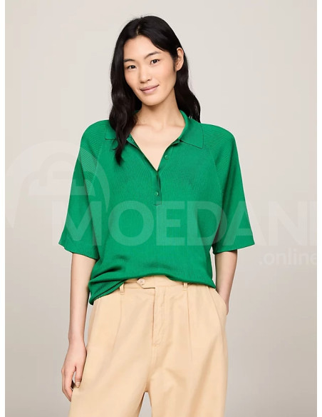 Tommy Hilfiger - RIB OVERSIZED POLO SWEATER თბილისი - photo 1