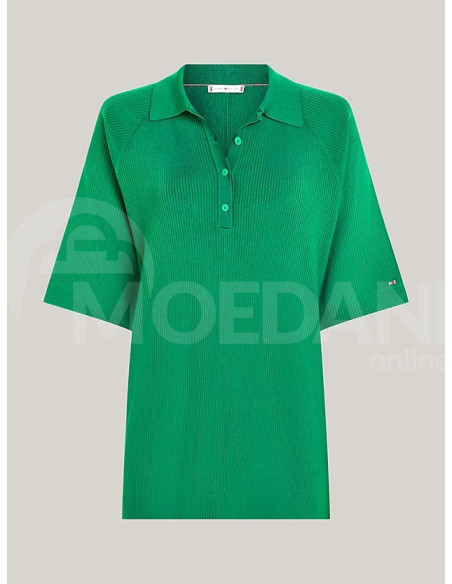 Tommy Hilfiger - RIB OVERSIZED POLO SWEATER თბილისი - photo 5