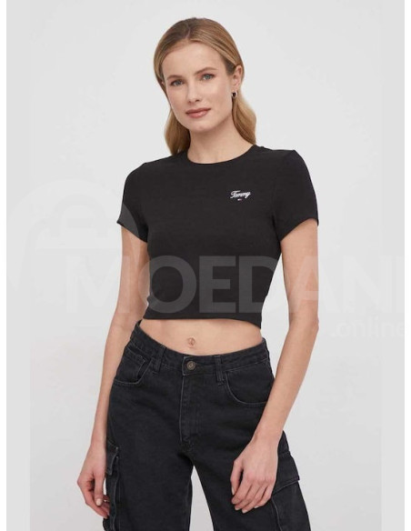 Tommy Jeans - TJW SLIM CRP SCRIPT TEE Тбилиси - изображение 1