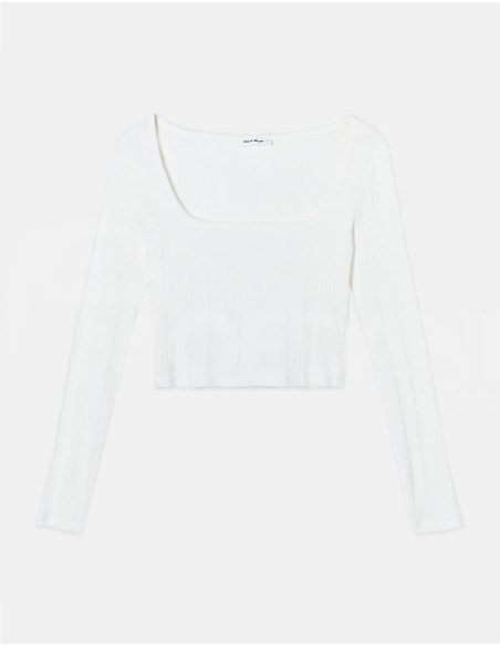 Tally Weijl - WHITE BASIC LONG SLEEVES T-SHIRT თბილისი - photo 4