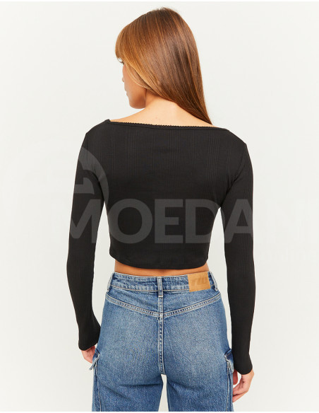Tally Weijl - BLACK BASIC LONG SLEEVES T-SHIRT თბილისი - photo 2