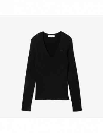 Lacoste - WOMEN'S SEAMLESS RIBBED V-NECK SWEATER Tbilisi