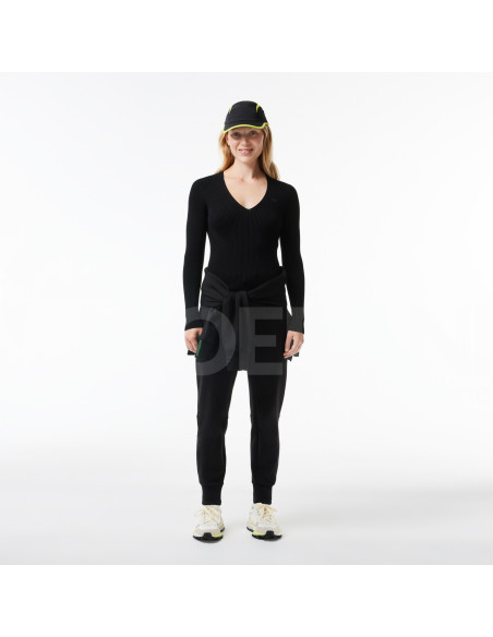 Lacoste - WOMEN'S SEAMLESS RIBBED V-NECK SWEATER თბილისი - photo 2