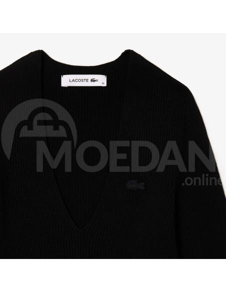 Lacoste - WOMEN'S SEAMLESS RIBBED V-NECK SWEATER თბილისი - photo 6