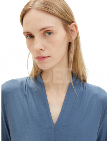 Tom Tailor - T-Shirt Crepe V-Neck თბილისი - photo 3