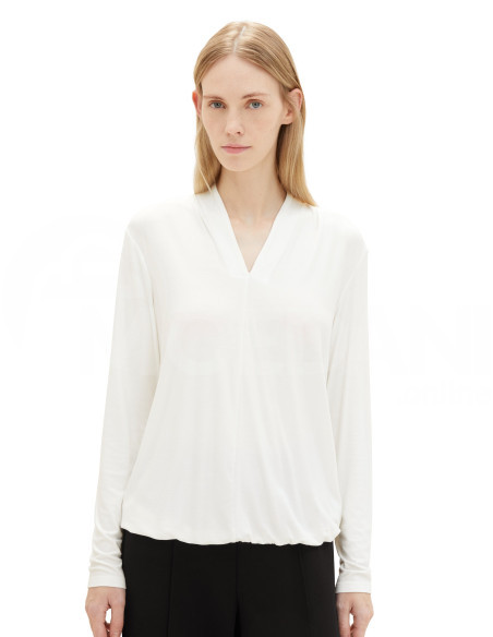 Tom Tailor - T-Shirt Crepe V-Neck თბილისი - photo 3