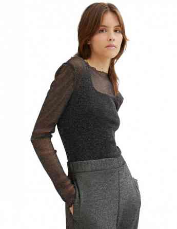 Tom Tailor - Lurex Mesh T-Shirt Tbilisi