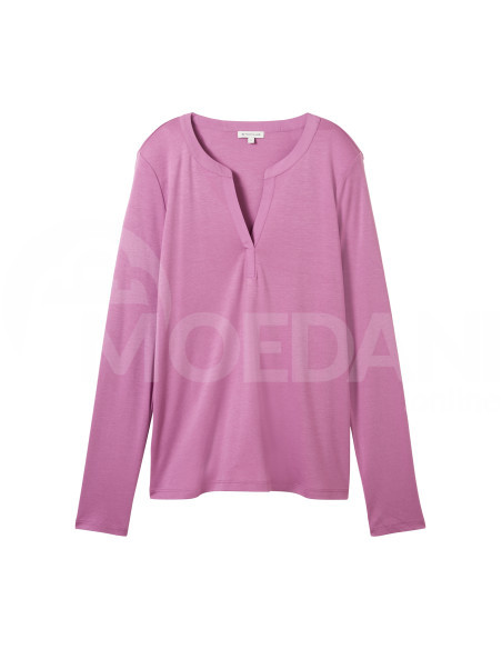 Tom Tailor - T-Shirt Henley Fabric Mix თბილისი - photo 6