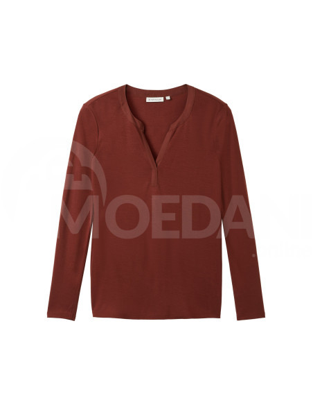 Tom Tailor - T-Shirt Henley Fabric Mix თბილისი - photo 6