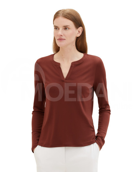 Tom Tailor - T-Shirt Henley Fabric Mix თბილისი - photo 1