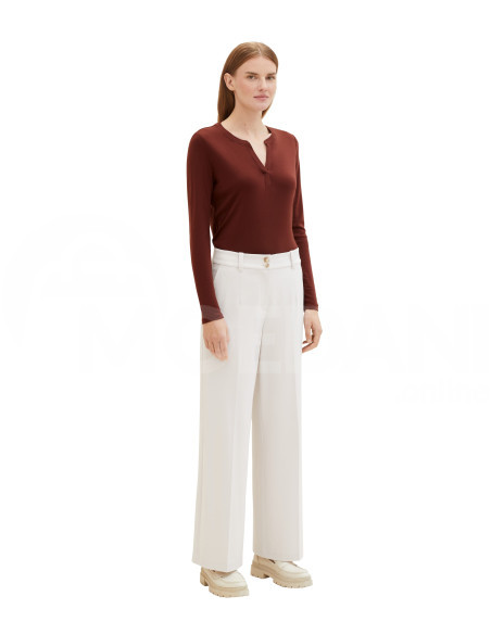 Tom Tailor - T-Shirt Henley Fabric Mix თბილისი - photo 3