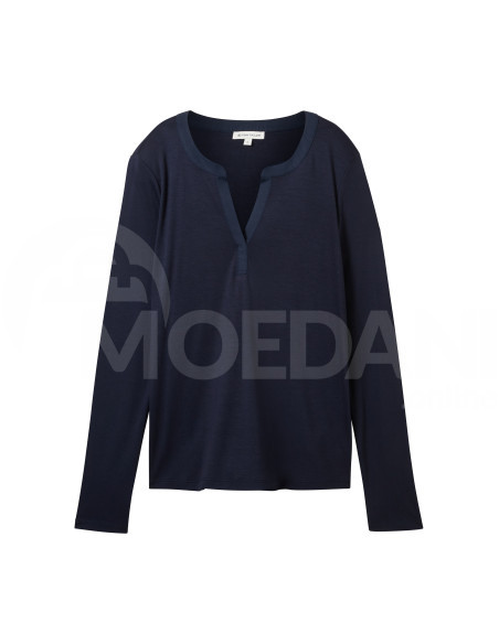 Tom Tailor - T-Shirt Henley Fabric Mix თბილისი - photo 6