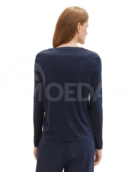 Tom Tailor - T-Shirt Henley Fabric Mix თბილისი - photo 2