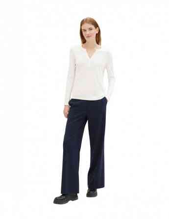 Tom Tailor - T-Shirt Henley Fabric Mix Tbilisi