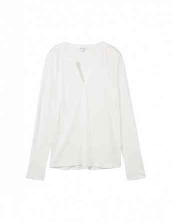 Tom Tailor - T-Shirt Henley Fabric Mix Tbilisi