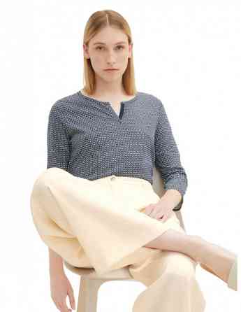 Tom Tailor - Tshirt Alloverprint Henley Tbilisi