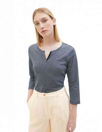 Tom Tailor - Tshirt Alloverprint Henley Tbilisi