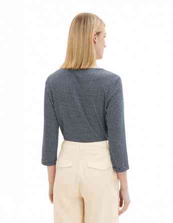 Tom Tailor - Tshirt Alloverprint Henley Tbilisi