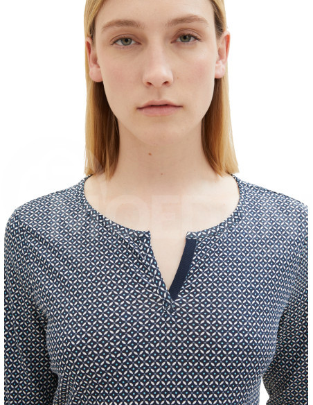 Tom Tailor - Tshirt Alloverprint Henley Tbilisi - photo 4