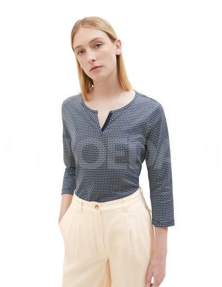 Tom Tailor - Tshirt Alloverprint Henley Tbilisi - photo 1