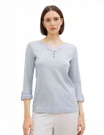 Tom Tailor - T-Shirt Stripe Henley Tbilisi