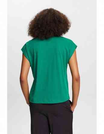 ESPRIT - V-neck T-shirt with decorative stitch, 100% cotton Tbilisi