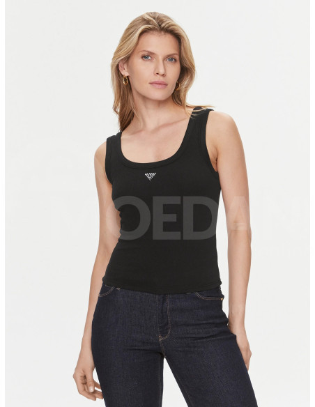 GUESS - SL TRIANGLE BLING RIB TANK Тбилиси - изображение 1
