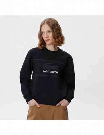 Lacoste - Lacoste Women's Relaxed Fit Crew Neck Printed Sweatshirt Tbilisi