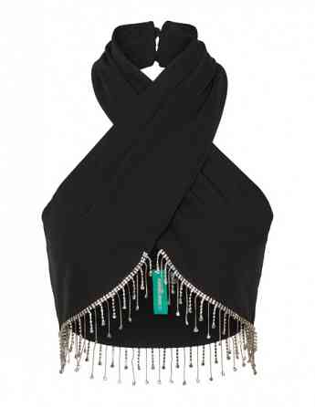 Somethingnew by Vero Moda - SNCOCO HAULTER JEWLED CROPPED TOP - STO Tbilisi