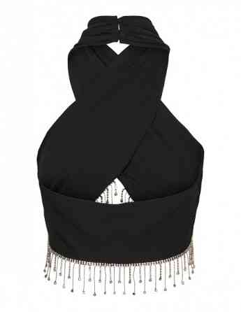 Somethingnew by Vero Moda - SNCOCO HAULTER JEWLED CROPPED TOP - STO Tbilisi