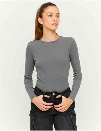 Tally Weijl - GRAY BASIC T-SHIRT Tbilisi