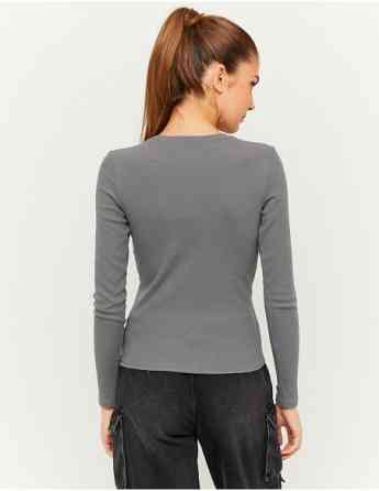 Tally Weijl - GRAY BASIC T-SHIRT Tbilisi