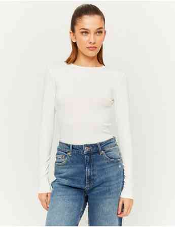 Tally Weijl - WHITE BASIC LONG SLEEVES BODYSUIT Tbilisi