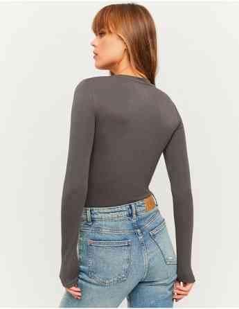 Tally Weijl - GRAY BASIC LONG SLEEVES BODYSUIT Tbilisi