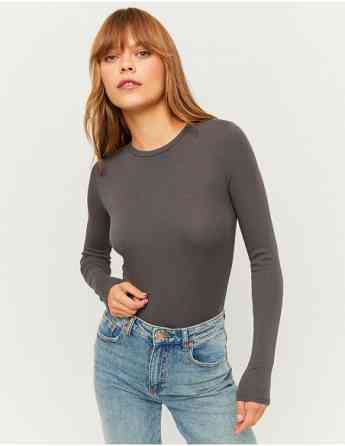 Tally Weijl - GRAY BASIC LONG SLEEVES BODYSUIT Tbilisi
