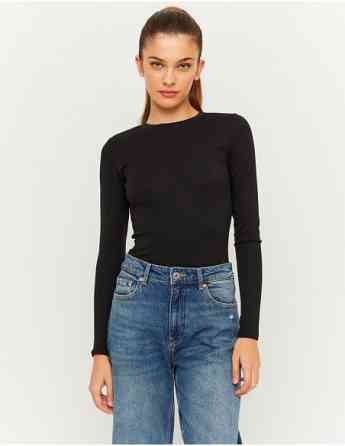 Tally Weijl - BLACK BASIC LONG SLEEVES BODYSUIT Tbilisi