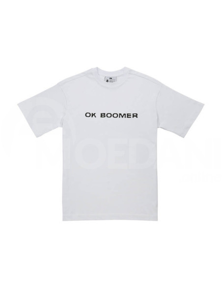 Dogo - Unisex Vegan White T-Shirt - Ok Boomer Design Tbilisi - photo 1