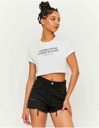 Tally Weijl - PRINTED CROPPED T-SHIRT თბილისი
