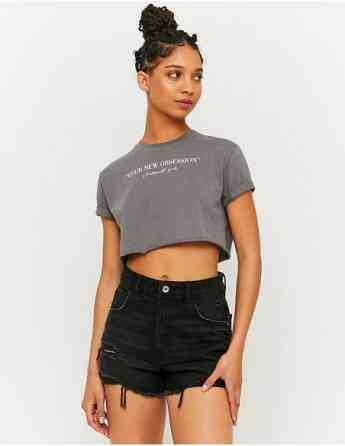 Tally Weijl - PRINTED CROPPED T-SHIRT თბილისი